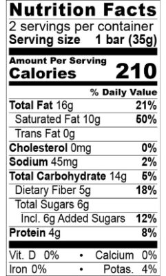 Nutrition Facts Belize 82%