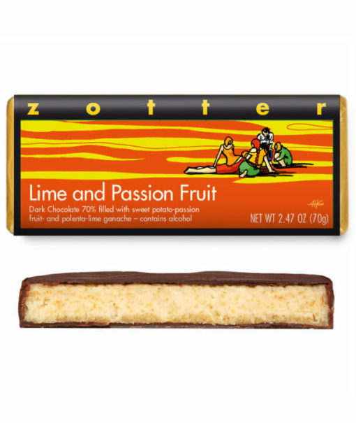 Lime and Passion Fruit, Dark Chocolate