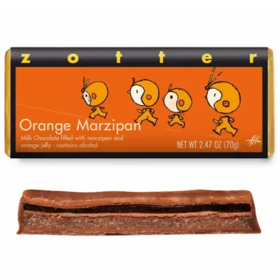 Orange Marzipan, Milk Chocolate