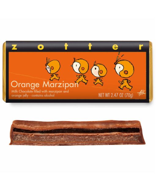 Orange Marzipan, Milk Chocolate