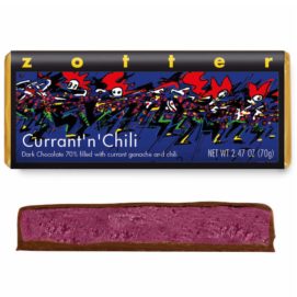 Redcurrant Chilli Rock, Dark Chocolate