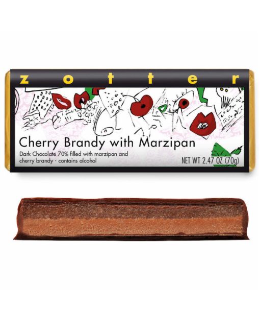 Cherry Brandy with Marzipan, Dark Chocolate