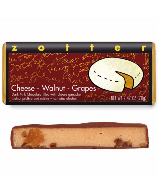 Cheese – Walnut – Grapes, Milk Chocolate