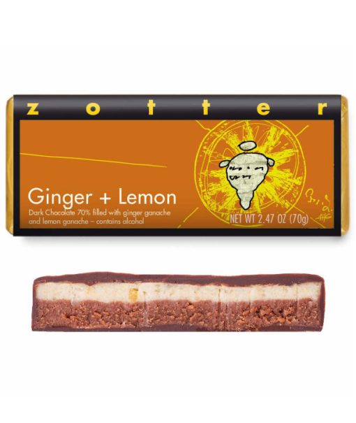 Ginger + Lemon, Dark Chocolate