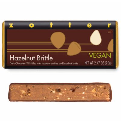 Hazelnut Nougat Brittle, Dark Chocolate