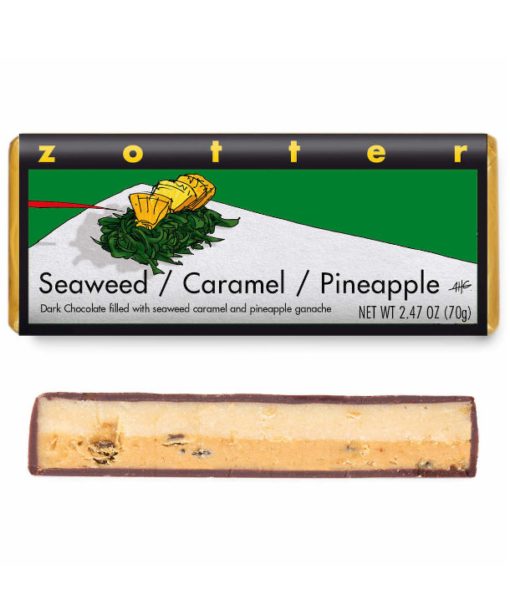 Seaweed + Caramel + Pineapple, Dark Chocolate