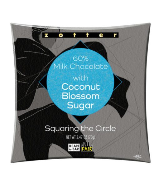 60% Milk Chocolate with Coconut Blossom Sugar, Milk Chocolate