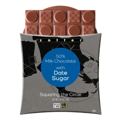 Home 91 50% Milk Chocolate with Date Sugar, Milk Chocolate