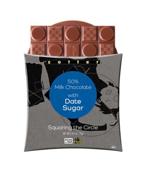 50% Milk Chocolate with Date Sugar, Milk Chocolate