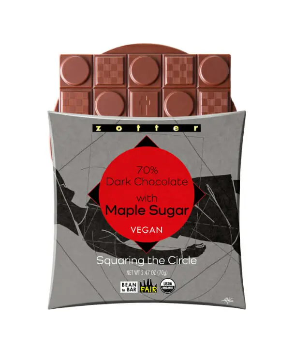 70% Dark Chocolate with Maple Sugar 3 70% Dark Chocolate with Maple Sugar, Dark Chocolate