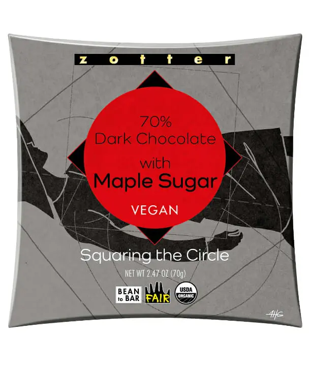 70% Dark Chocolate with Maple Sugar 5 70% Dark Chocolate with Maple Sugar, Dark Chocolate
