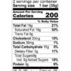 Nutrition Facts 70% Dark Chocolate with Maple Sugar