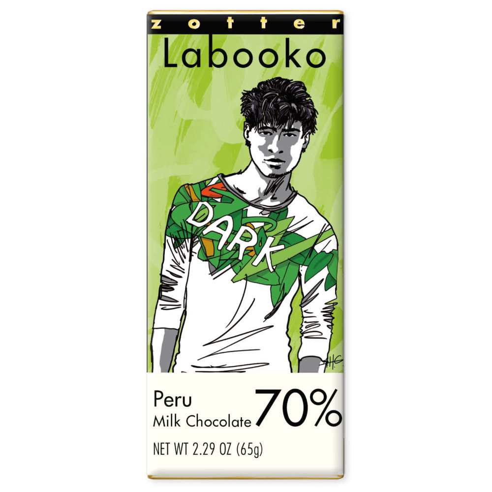 zotter Labooko 70% Dark Style Milk Chocolate
