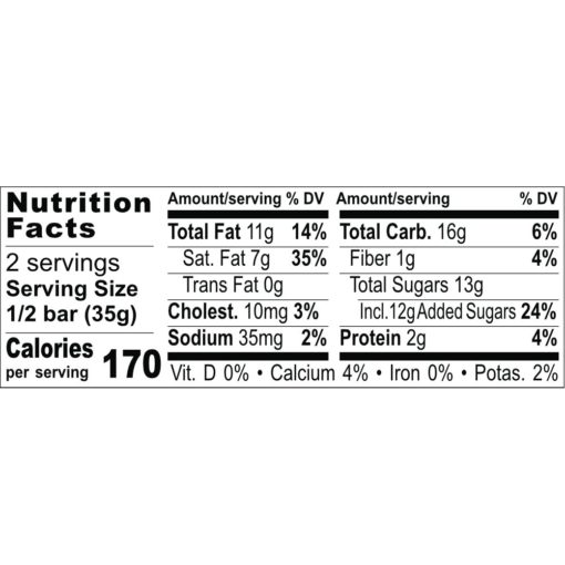 Nutrition Facts Lime and Passion Fruit