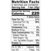 Nutrition Facts Fine White Chocolate (Reduced Sugar)