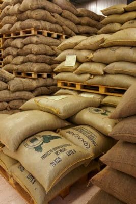 We got a lot of fine cocoa from different countries in our cocoa warehouse - our treasure-house.