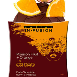 Passion Fruit + Orange in Cacao, Dark Chocolate