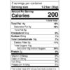 Nutrition Facts Blackcurrant in Cacao