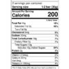 Nutrition Facts Sour Cherry in Cacao