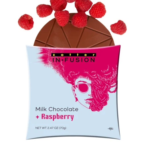 R.R.A.W.J chocolate butter milkコーラス Indulge in Zotter's Raspberry Milk Chocolate - Fair Cacao