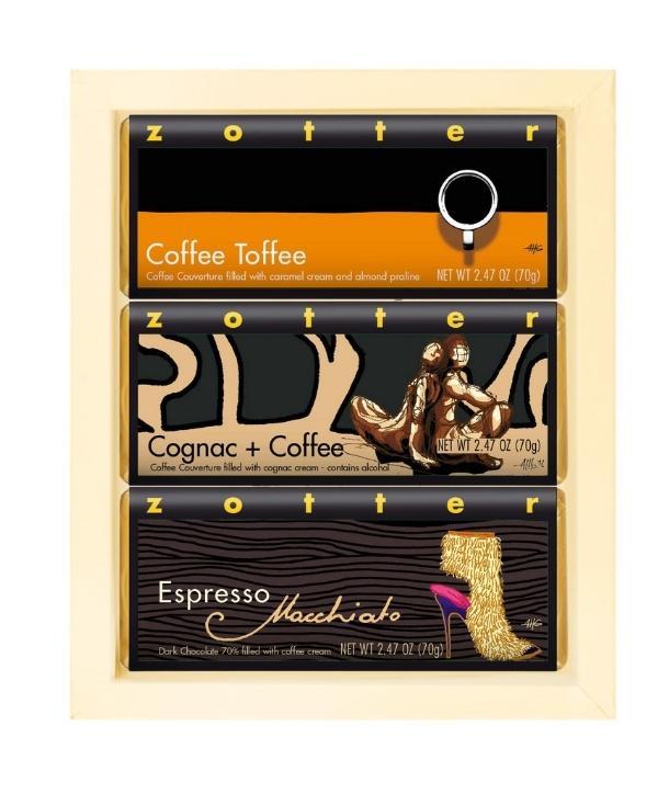 Set Coffee Variation in ivory gift box - Zotter Chocolates | Bean To Bar,  Organic and Fair Trade Chocolate