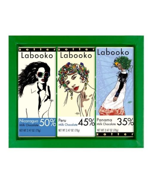 Gift set: "Labooko-Milk" green