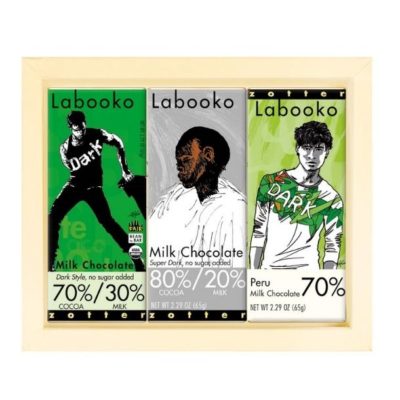 Gift set: "Labooko Dark Milk low sugar" green