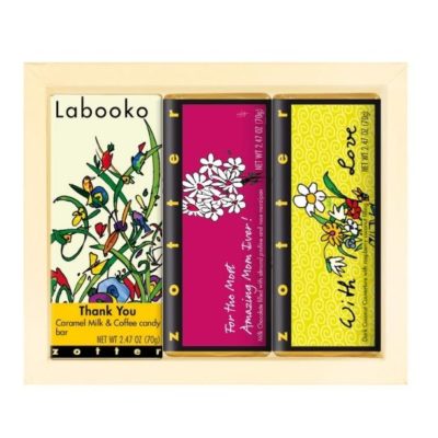Gift set: "Flowers for Mom" cream white