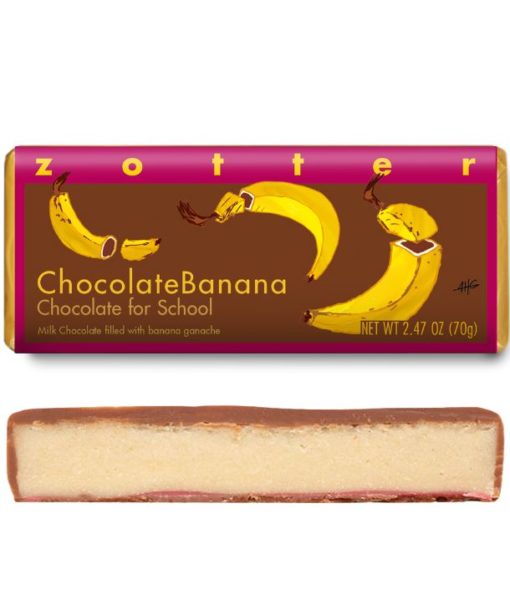 Chocolate Banana - Chocolate For School, Milk Chocolate