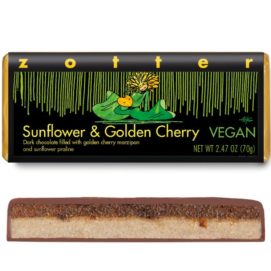 Sun Flower and Golden Cherry, Dark Chocolate