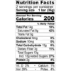 62% Dominican Republic 9 Nutrition Facts-62% Dominican Republic