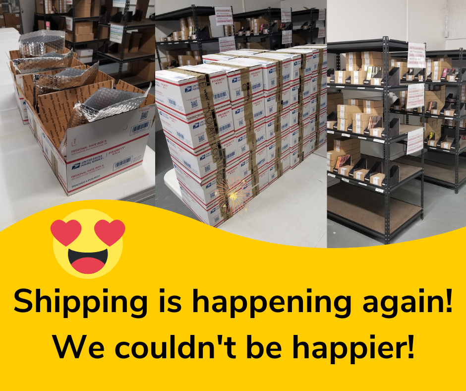 Shipping resumed! 1 shipping is back