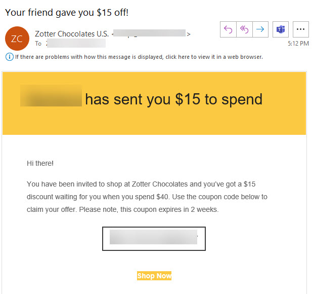 Refer-A-Friend 2 referral-email
