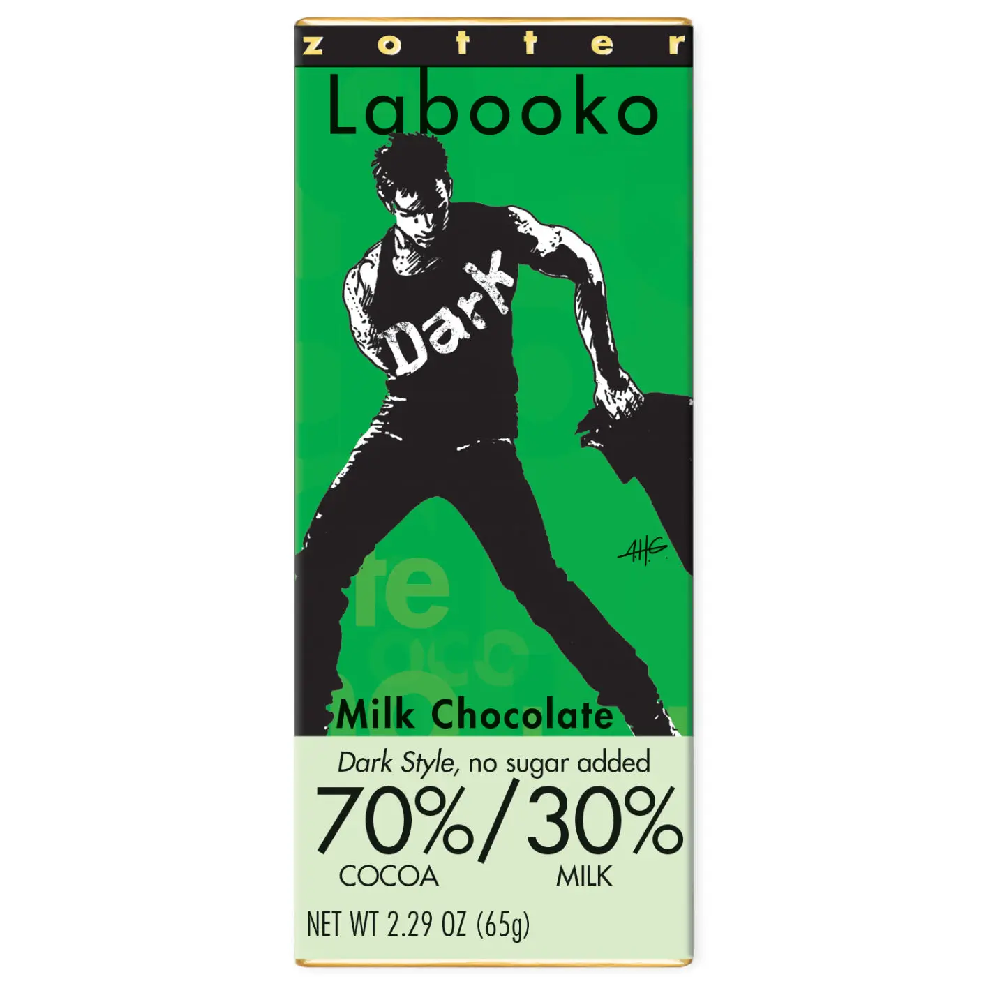 Milk chocolate 70%/30% Dark Style, no sugar added 5 20470-70-30-milk-chocolate-dark-labooko-3-en