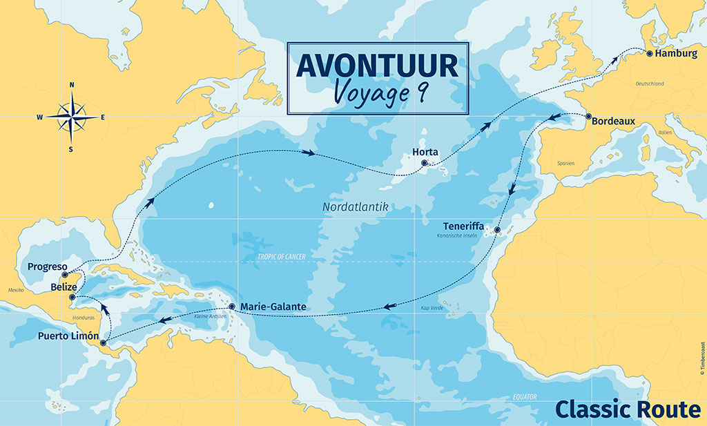 Ahoy! Emission-free sailing cocoa. 5 The Travel Route