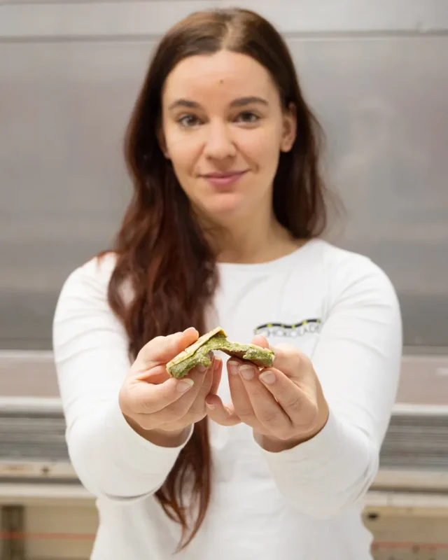 Zotter's K. Dubai Chocolate: A Playful Take on a Global Trend 2 Julia Zotter with K Dubai chocolate