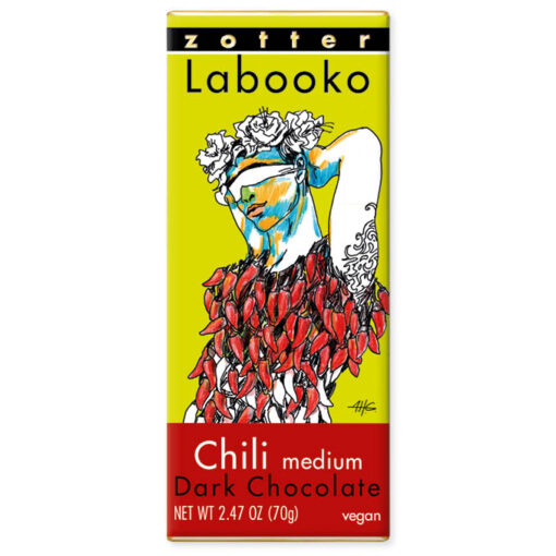 Gourmet Fair Trade Chili & Cacao Chocolate - Hand-Scooped & Organic