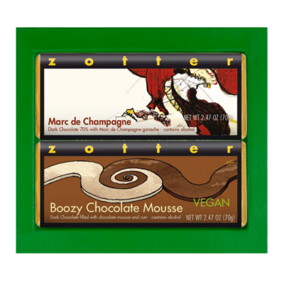 Set "Boozy Duo" in green gift box