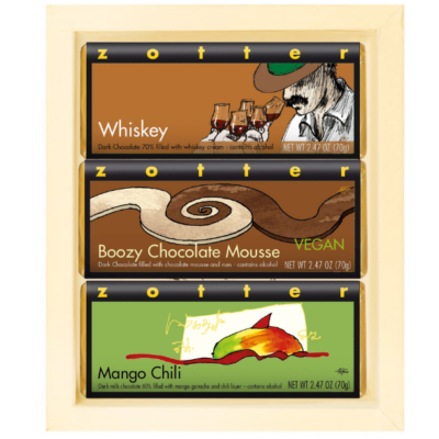 Set  "Boozy and Spicy" in ivory gift box
