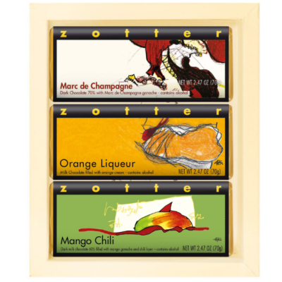 Set  "Boozy and Spicy" in ivory gift box