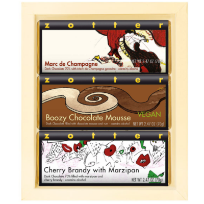 Set  "Boozy" in ivory gift box