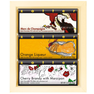 Set  "Boozy" in ivory gift box
