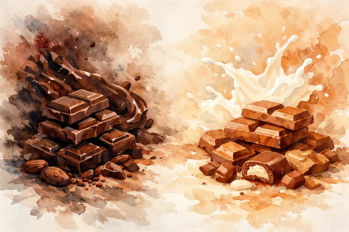 Dark Chocolate vs Milk Chocolate 1 Dark Chocolate vs Milk Chocolate